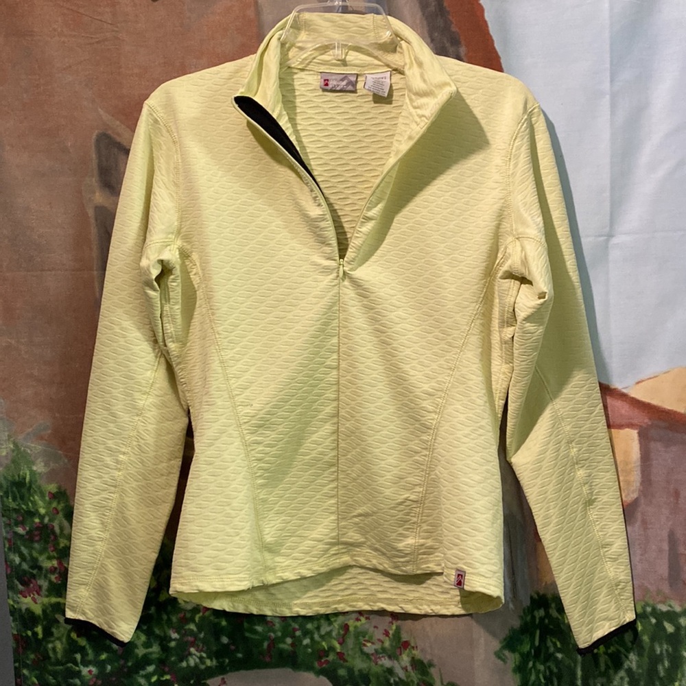 Alpine Design yellow long sleeve top with zipper